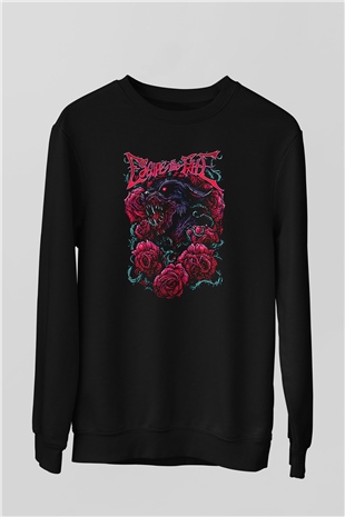 Escape the fate Baskılı Unisex Siyah Sweatshirt