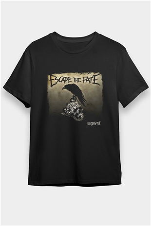 Escape The Fate Baskılı Unisex Siyah Tişört