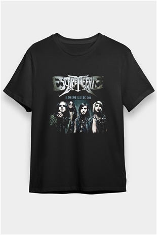 Escape The Fate Baskılı Unisex Siyah Tişört