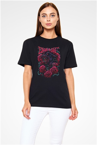 Escape the fate Baskılı Unisex Siyah Tişört - Tshirt