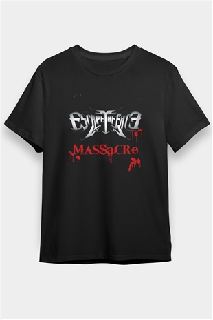 Escape The Fate Baskılı Unisex Siyah Tişört