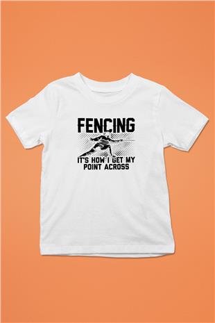 Eskrim Baskılı Unisex Beyaz Çocuk Tişört - Tshirt