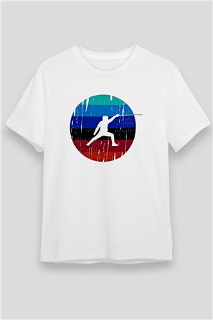 Eskrim Baskılı Unisex Beyaz Tişört - Tshirt