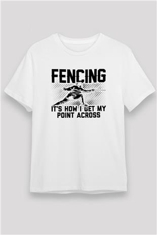 Eskrim Baskılı Unisex Beyaz Tişört - Tshirt