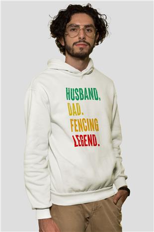 Eskrim Baskılı Unisex Ekru Hoodie