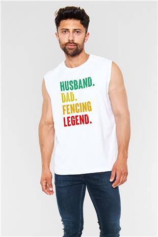 Eskrim Baskılı Unisex Kolsuz Beyaz Tişört