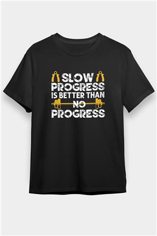 Eskrim - Fencing Baskılı Unisex Siyah Tişört - Tshirt