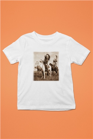 Etnolog Baskılı Beyaz Unisex Çocuk Tişört