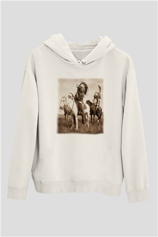 Etnolog Beyaz Unisex Hoodie