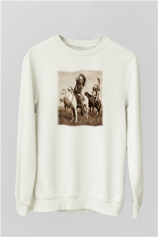 Etnolog Beyaz Unisex Sweatshirt