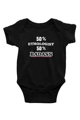 Etolojist Siyah Bebek Body - Zıbın