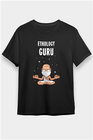 Etolojist Siyah Unisex Tişört T-Shirt - TişörtFabrikası