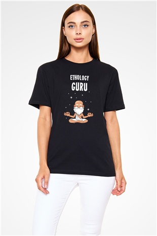 Etolojist Siyah Unisex Tişört T-Shirt - TişörtFabrikası