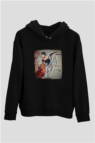 Evanescence Baskılı Unisex Siyah Hoodie