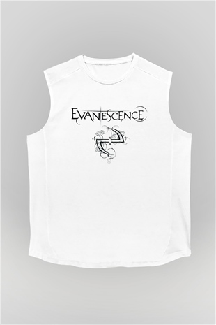 Evanescence Beyaz Unisex Kolsuz Tişört