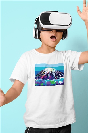 Everest Beyaz Unisex Çocuk Tişört