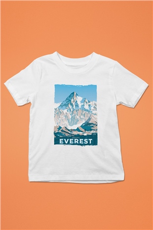 Everest Beyaz Unisex Çocuk Tişört