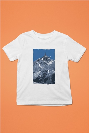 Everest Beyaz Unisex Çocuk Tişört