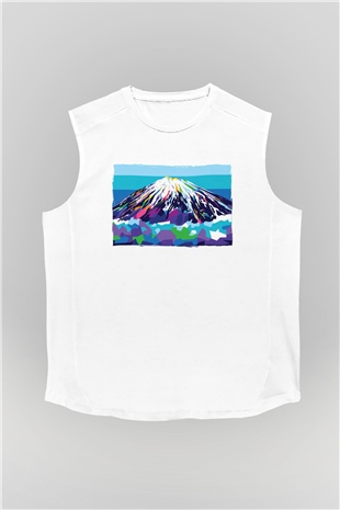 Everest Beyaz Unisex Kolsuz Tişört