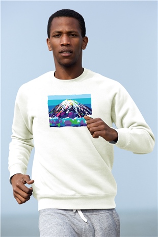 Everest Beyaz Unisex Sweatshirt