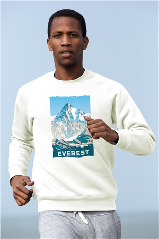 Everest Beyaz Unisex Sweatshirt