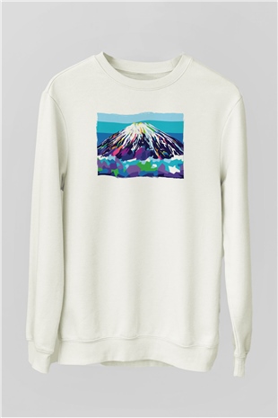 Everest Beyaz Unisex Sweatshirt