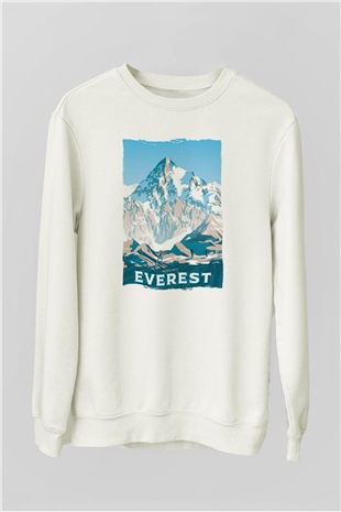 Everest Beyaz Unisex Sweatshirt