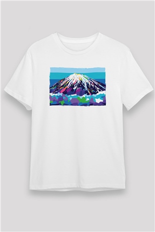 Everest Beyaz Unisex Tişört T-Shirt - TişörtFabrikası