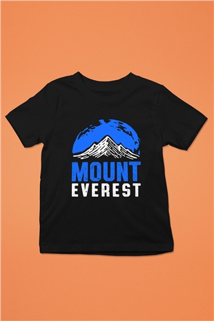 Everest Siyah Unisex Çocuk Tişört