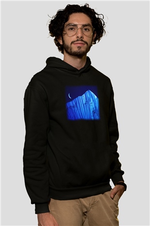 Everest Siyah Unisex Hoodie