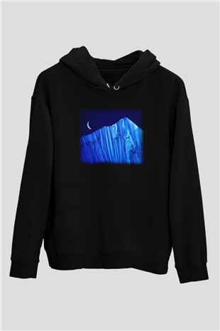 Everest Siyah Unisex Hoodie