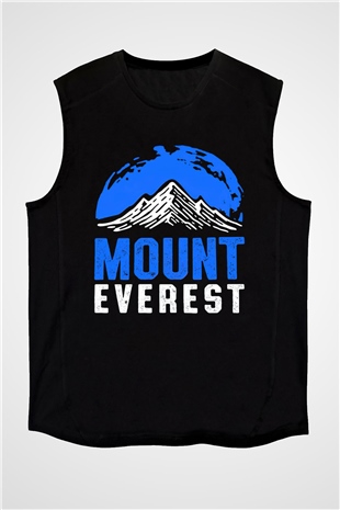 Everest Siyah Unisex Kolsuz Tişört