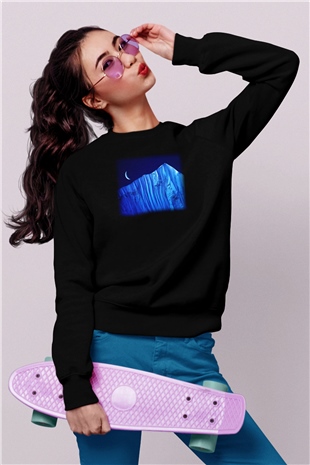 Everest Siyah Unisex Sweatshirt