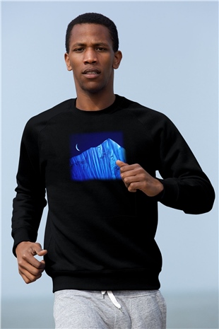 Everest Siyah Unisex Sweatshirt