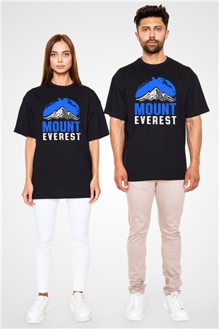Everest Siyah Oversize Tişört Oversize T-shirt - TişörtFabrikası