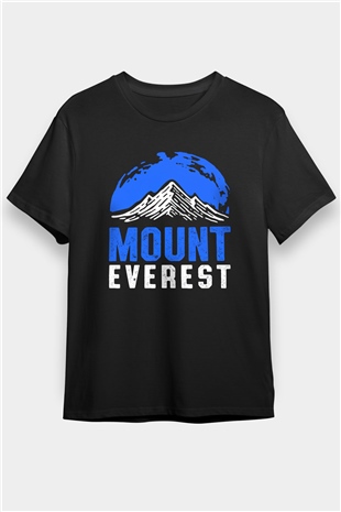 Everest Siyah Unisex Tişört T-Shirt - TişörtFabrikası
