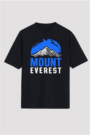 Everest Siyah Oversize Tişört Oversize T-shirt - TişörtFabrikası