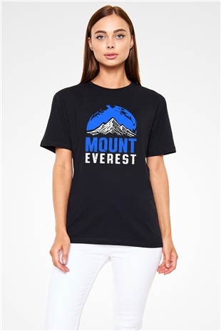 Everest Siyah Unisex Tişört T-Shirt - TişörtFabrikası
