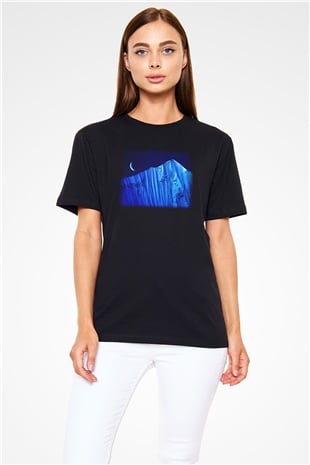 Everest Siyah Unisex Tişört T-Shirt - TişörtFabrikası
