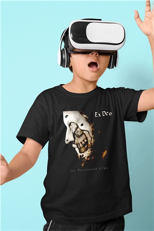 Ex Deo Siyah Unisex Çocuk Tişört