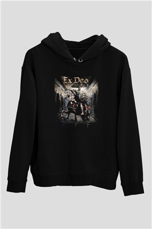 Ex Deo Siyah Unisex Hoodie