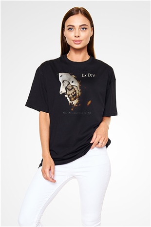 Ex Deo Siyah Oversize Tişört Oversize T-shirt - TişörtFabrikası