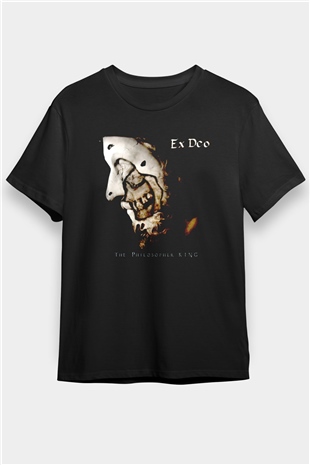 Ex Deo Siyah Unisex Tişört T-Shirt - TişörtFabrikası
