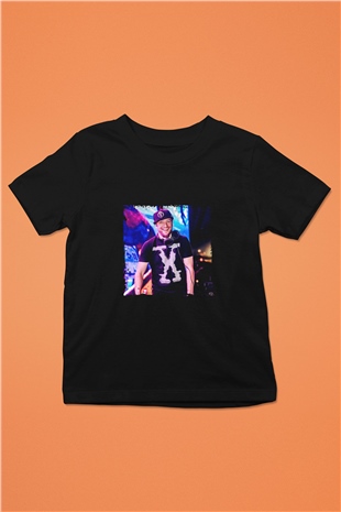 Excision Baskılı Unisex Siyah Çocuk Tişört