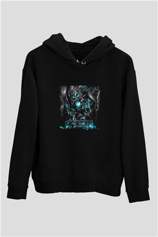 Excision Baskılı Unisex Siyah Hoodie