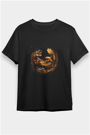 Excision Baskılı Unisex Siyah Tişört