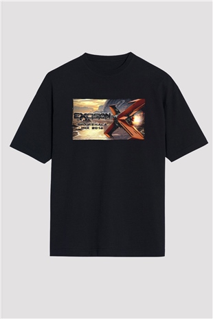 Excision Siyah Oversize Tişört Oversize T-shirt - TişörtFabrikası