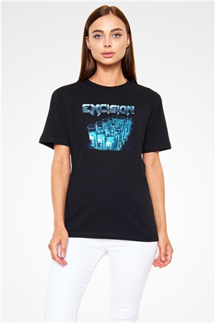 Excision Siyah Unisex Tişört T-Shirt - TişörtFabrikası