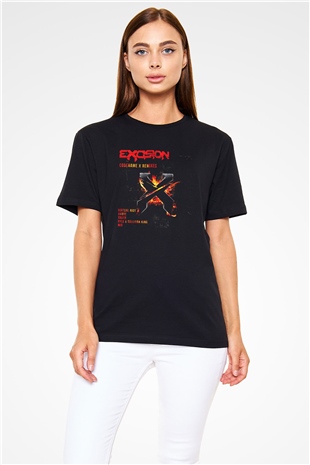 Excision Siyah Unisex Tişört T-Shirt - TişörtFabrikası