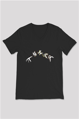 Excision Siyah Unisex V Yaka Tişört